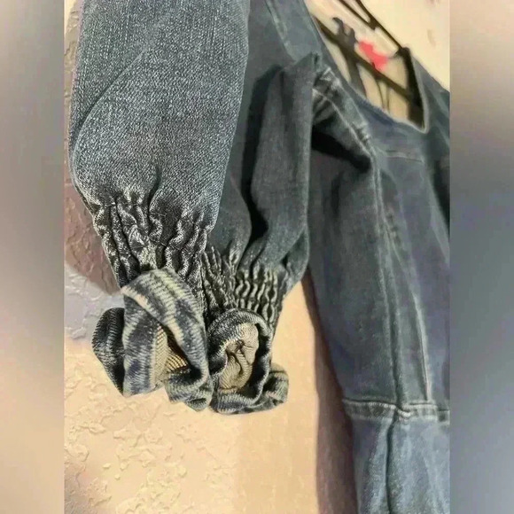 Betsey Johnson Blue Denim Mini Dress Womens Size 8 - Picture 7 of 12